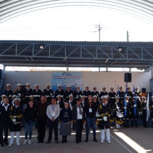 Escorts and Military Bands of Pueblo Technological Institute visited Morelos Educational Institute