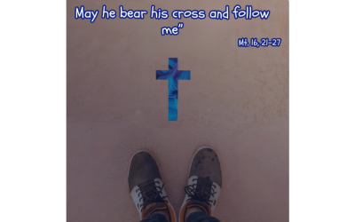 Carrying the cross, proclaiming life